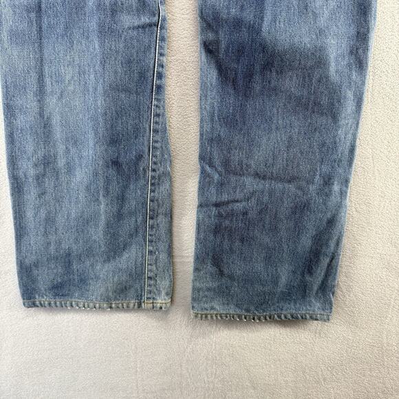 Diesel Jeans Men’s 31 Fits 30x30 Blue Kratt Straight Vintage Y2K Button Fly - Picture 9 of 16